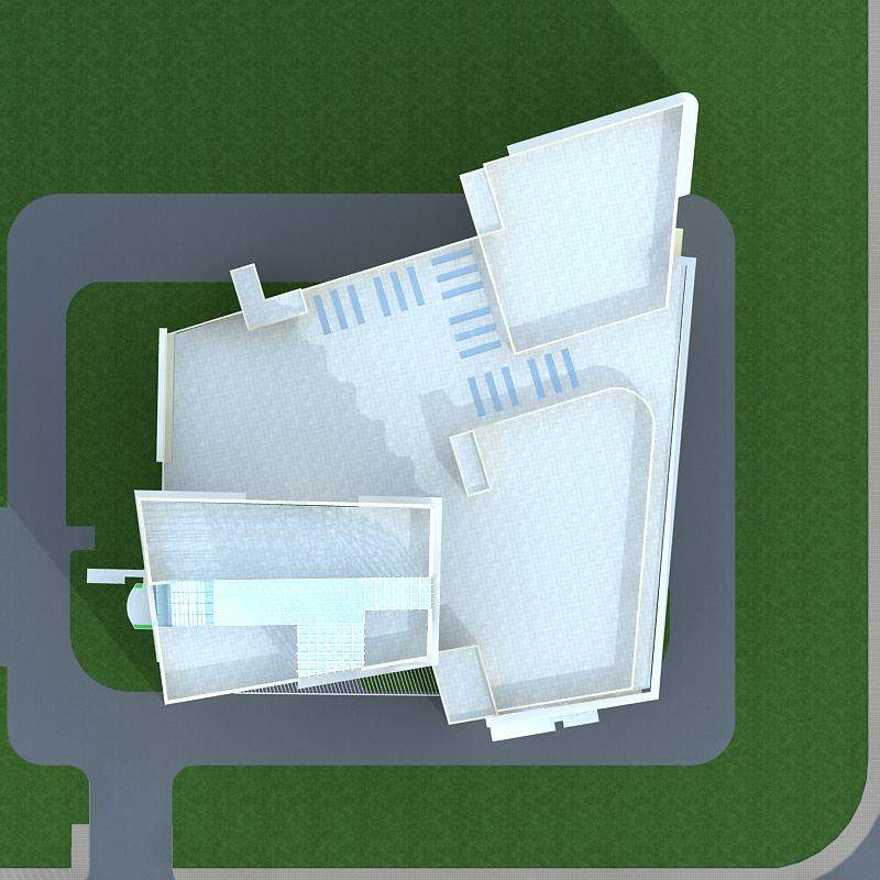 现代高层商业住宅楼