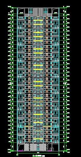 洛阳世纪华阳8栋高层住宅平立剖全