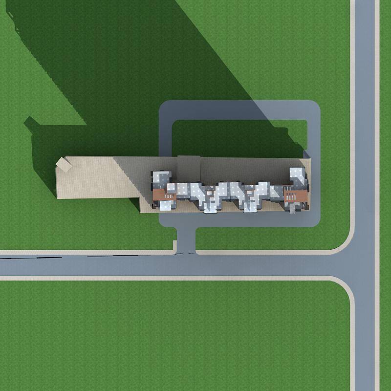 现代高层住宅楼