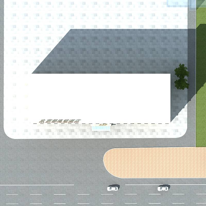 现代多层酒店