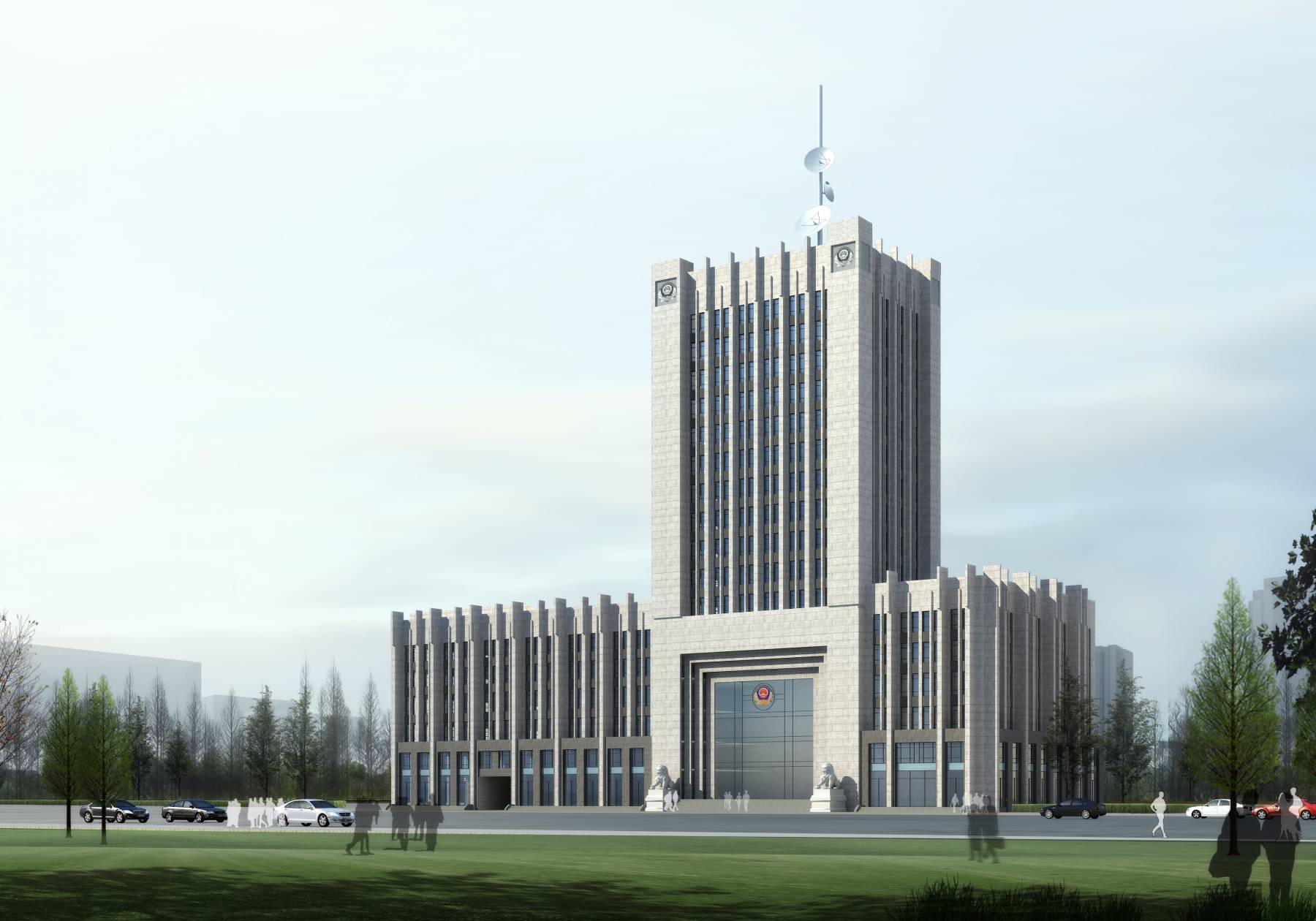 现代高层办公楼