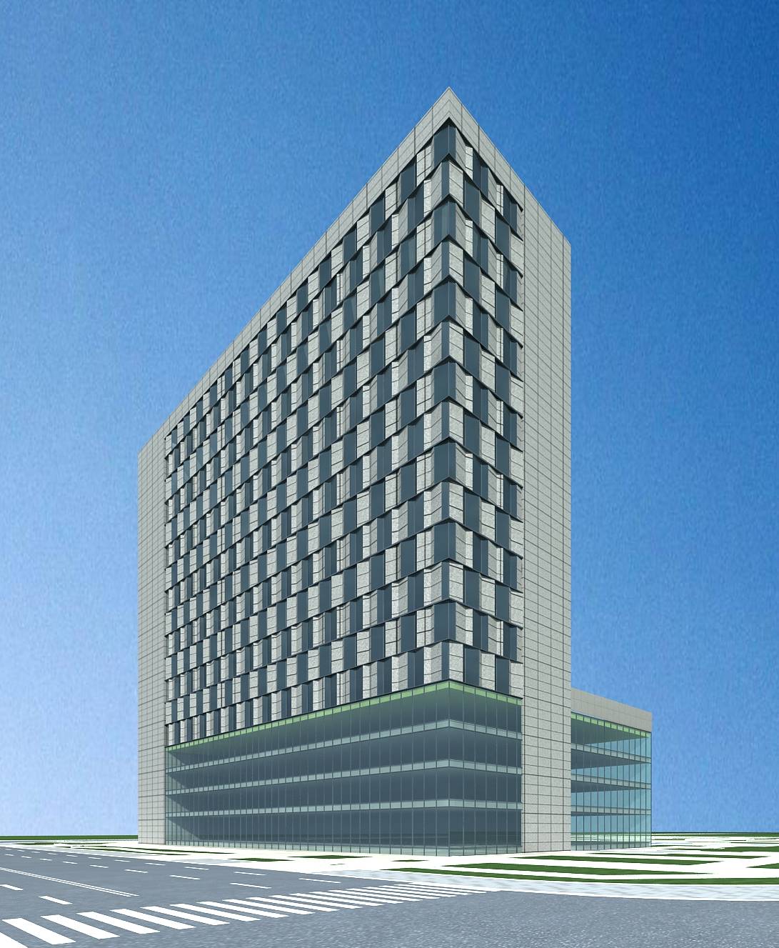 现代高层办公楼