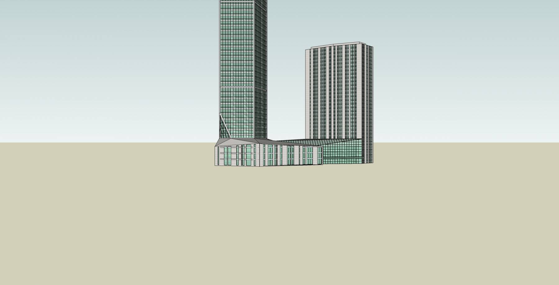 现代超高层综合办公大厦