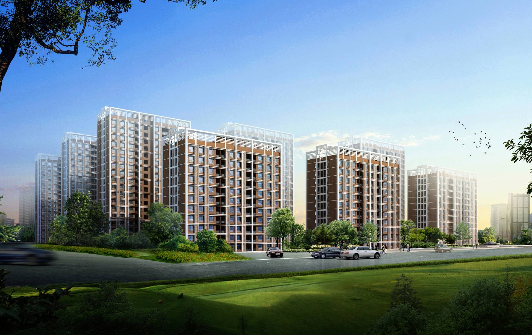 现代商业住宅小区