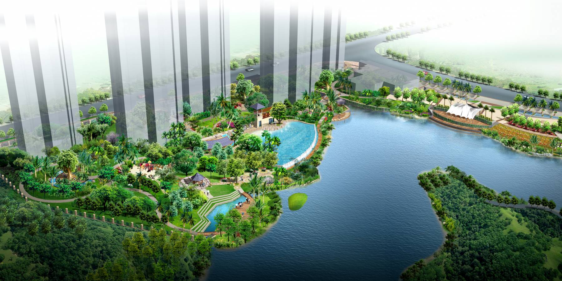 滨江公园景观