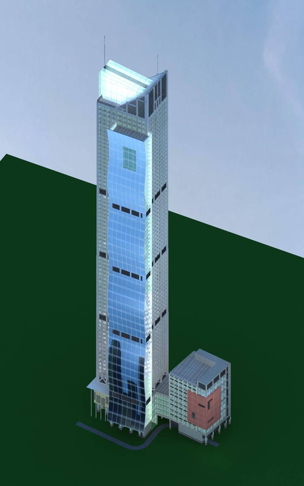 现代超高层综合办公大楼