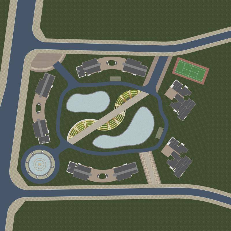 现代高层住宅小区