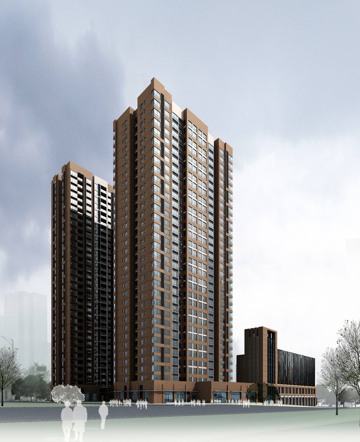 现代商业住宅小区