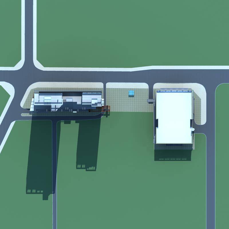 现代商业高层住宅楼