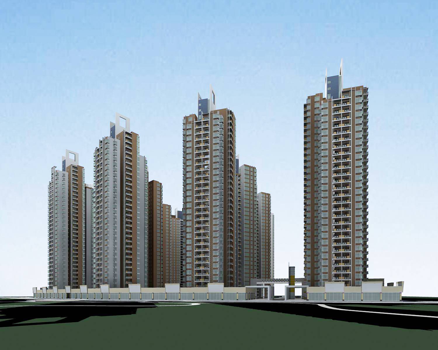 现代商业住宅小区