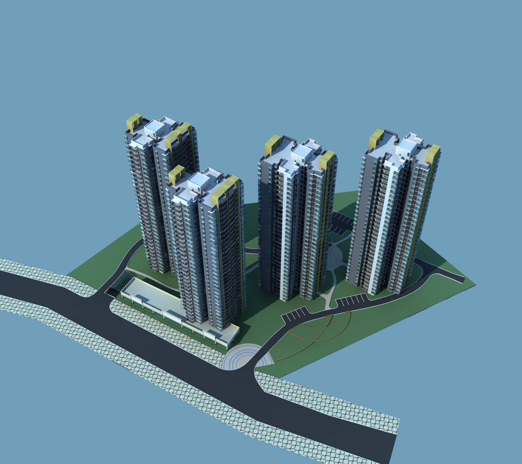 现代住宅小区