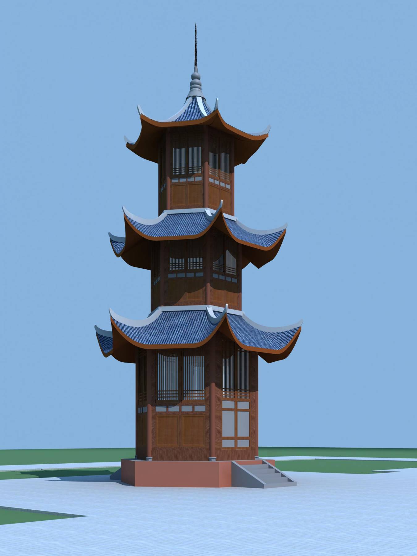 中式塔