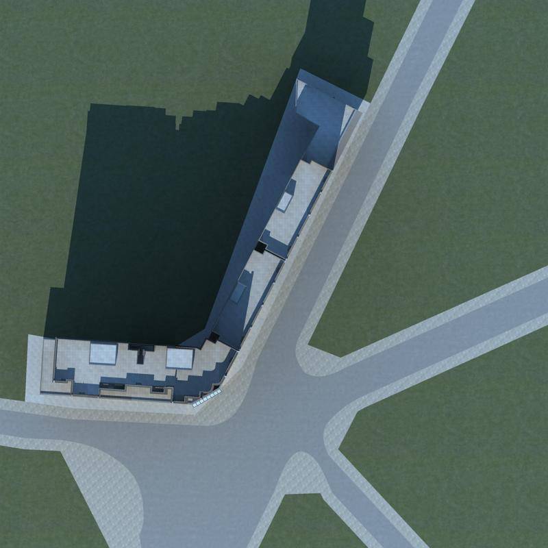 现代商业高层住宅楼