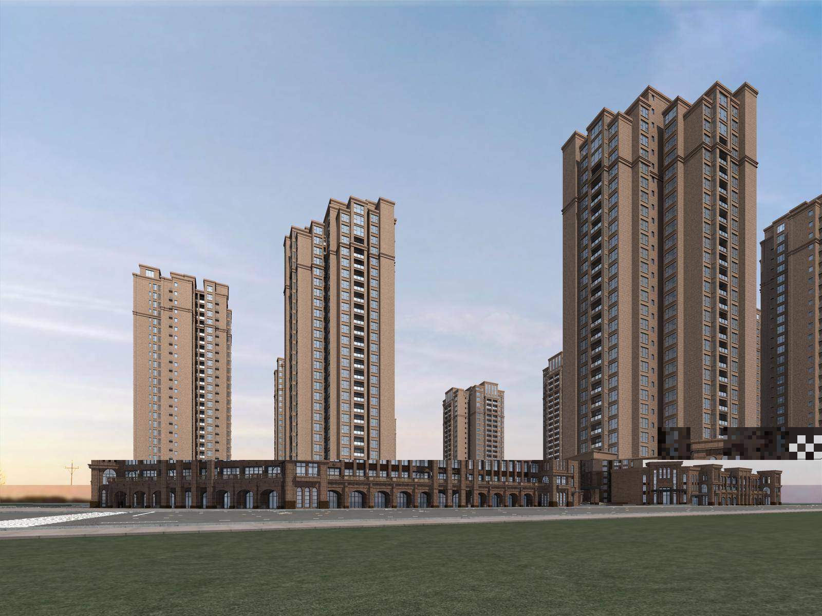 欧式商业住宅小区