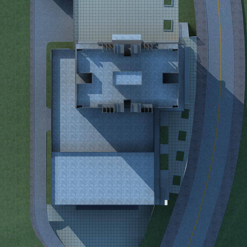 现代商业高层住宅楼