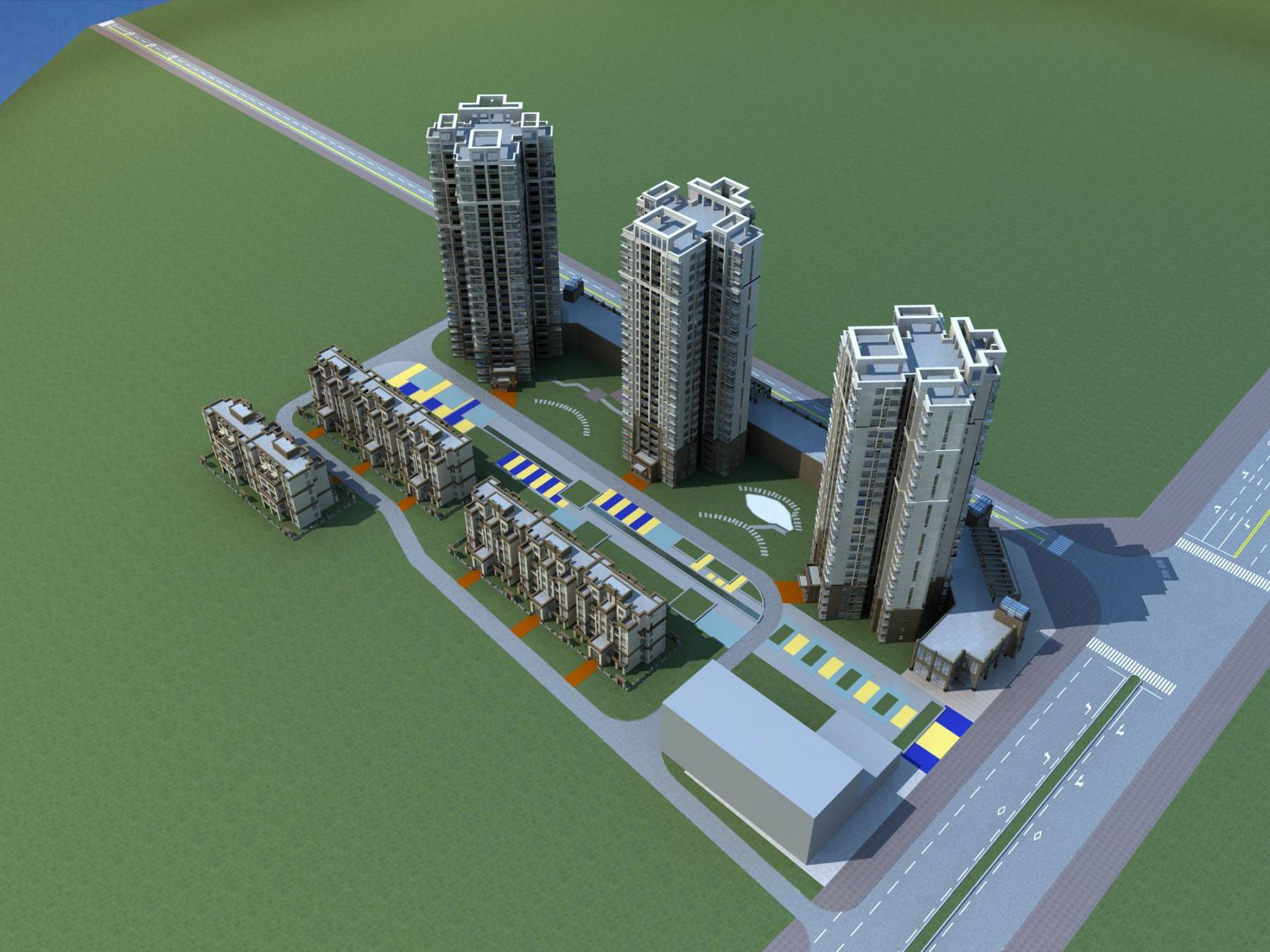 欧式商业住宅小区