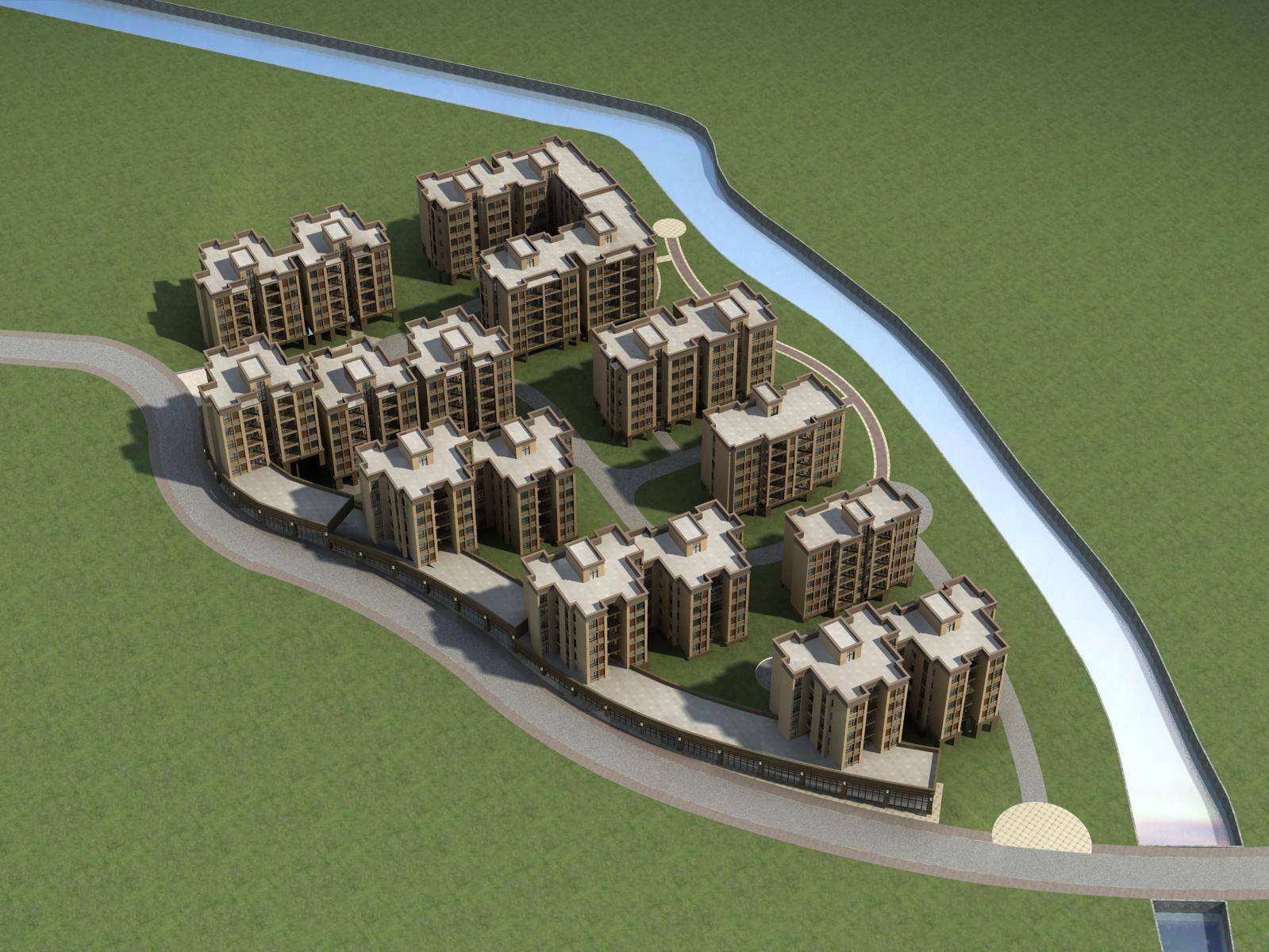 简欧风格商业住宅小区