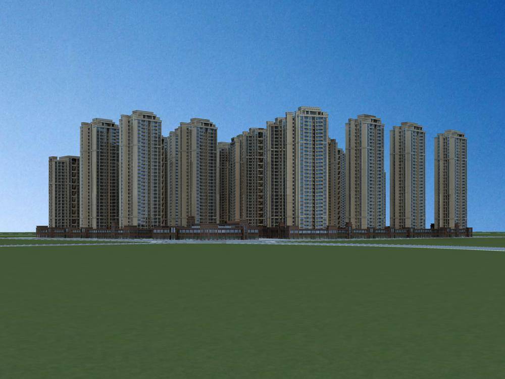 简欧高层住宅小区