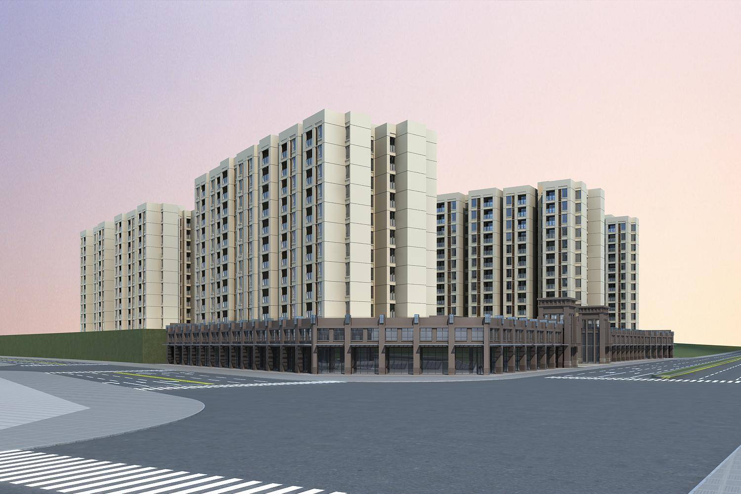 现代商业住宅小区