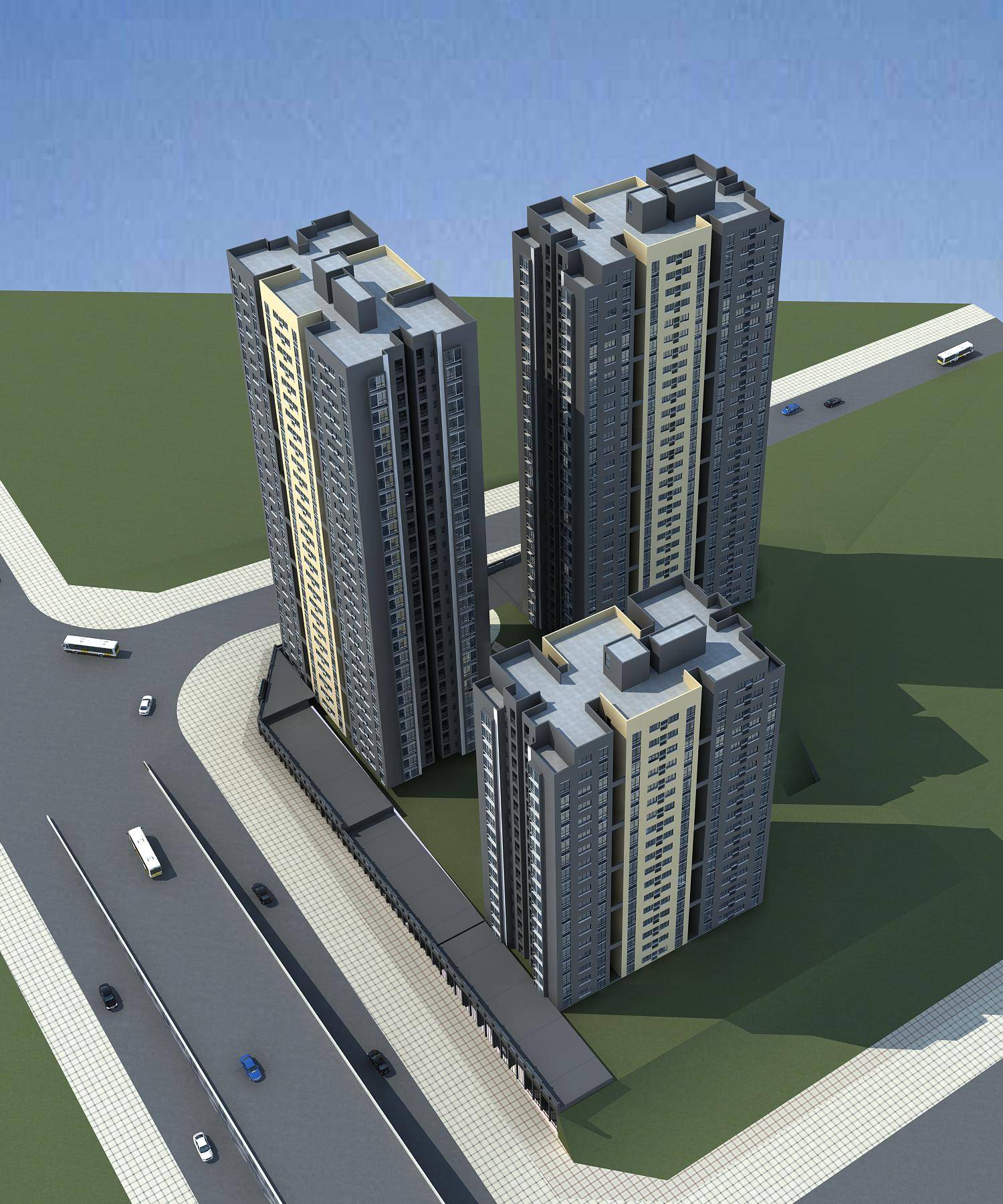 现代商业住宅小区