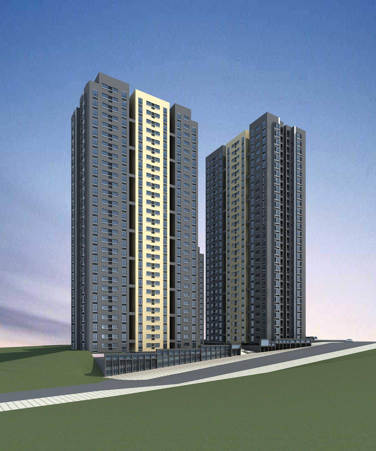现代商业住宅小区