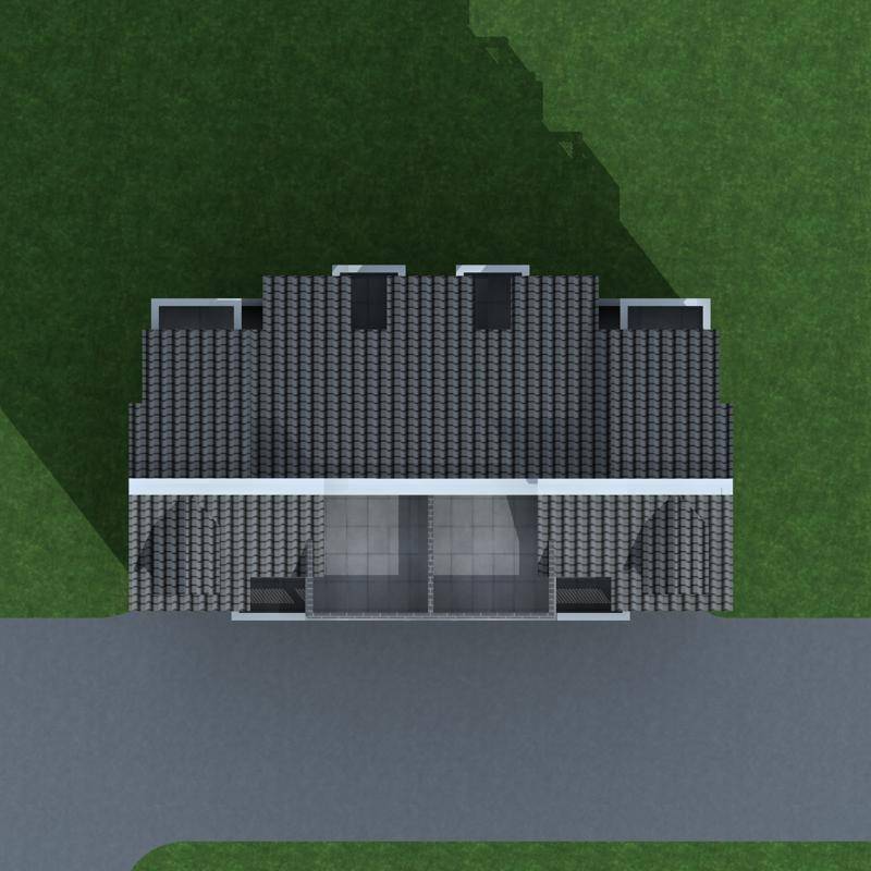 现代多层商业住宅楼