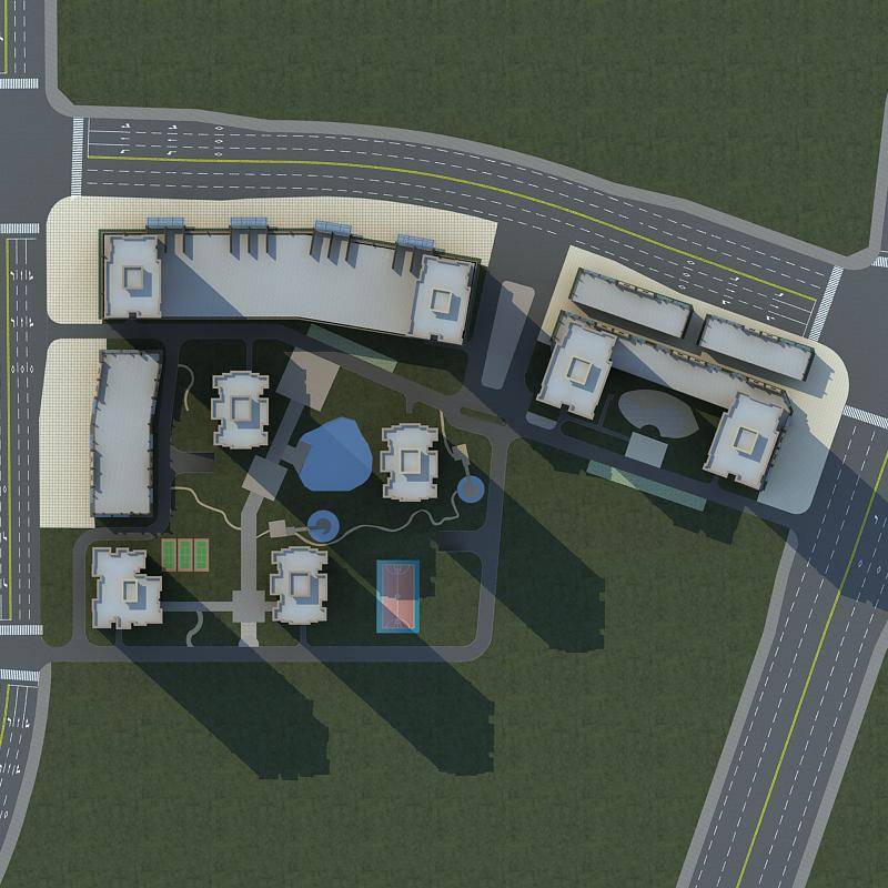 欧式商业住宅小区