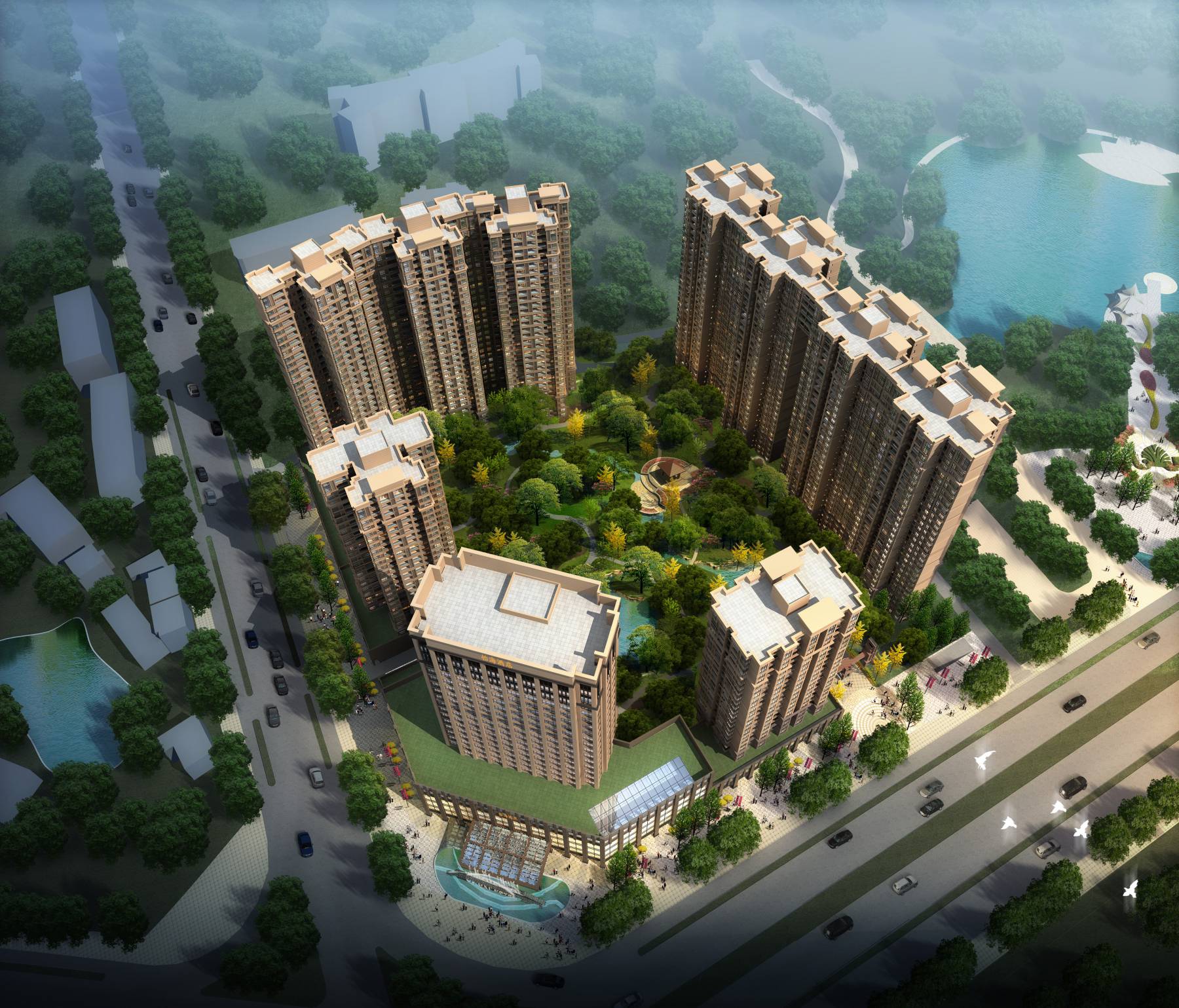 欧式商业住宅小区