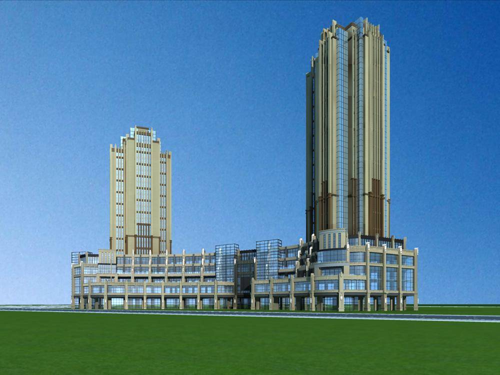 新古典商业高层住宅楼
