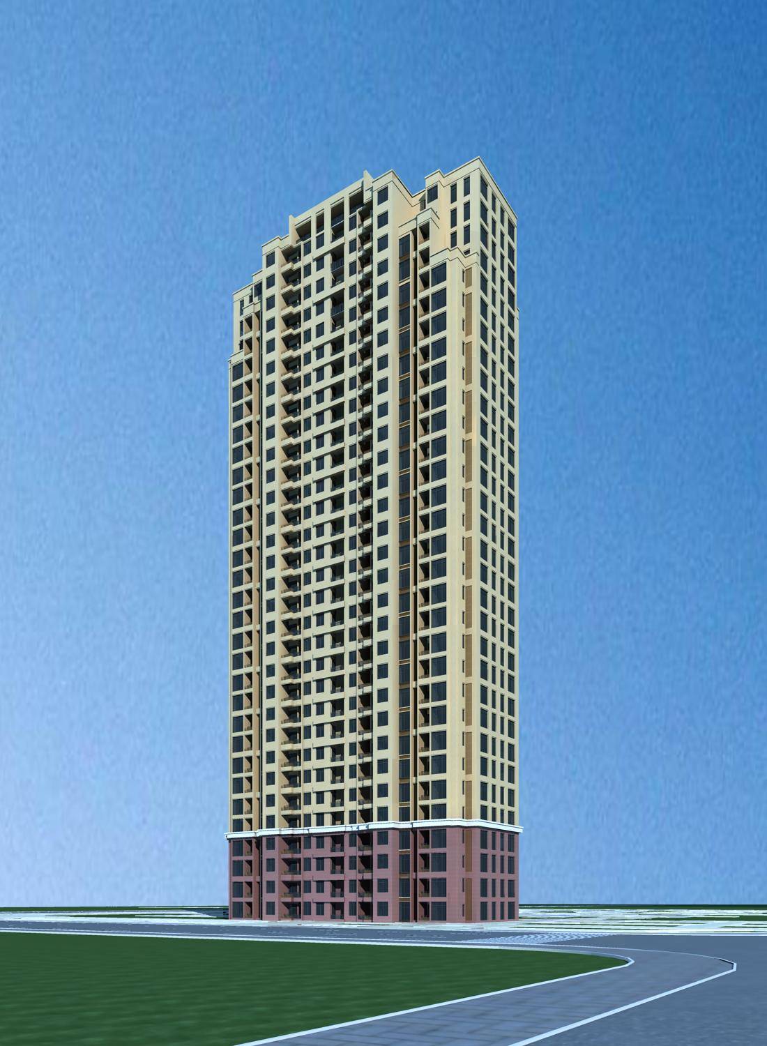 简欧风格高层住宅楼