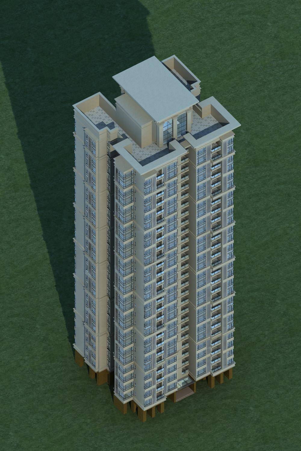 欧式高层住宅楼