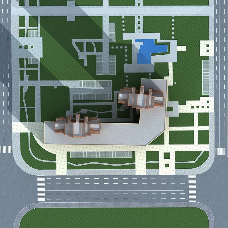 简欧风格高层商业住宅楼