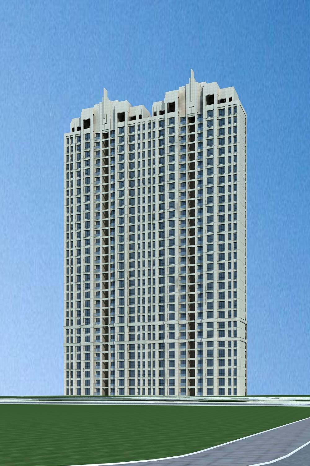 新古典风格高层住宅楼