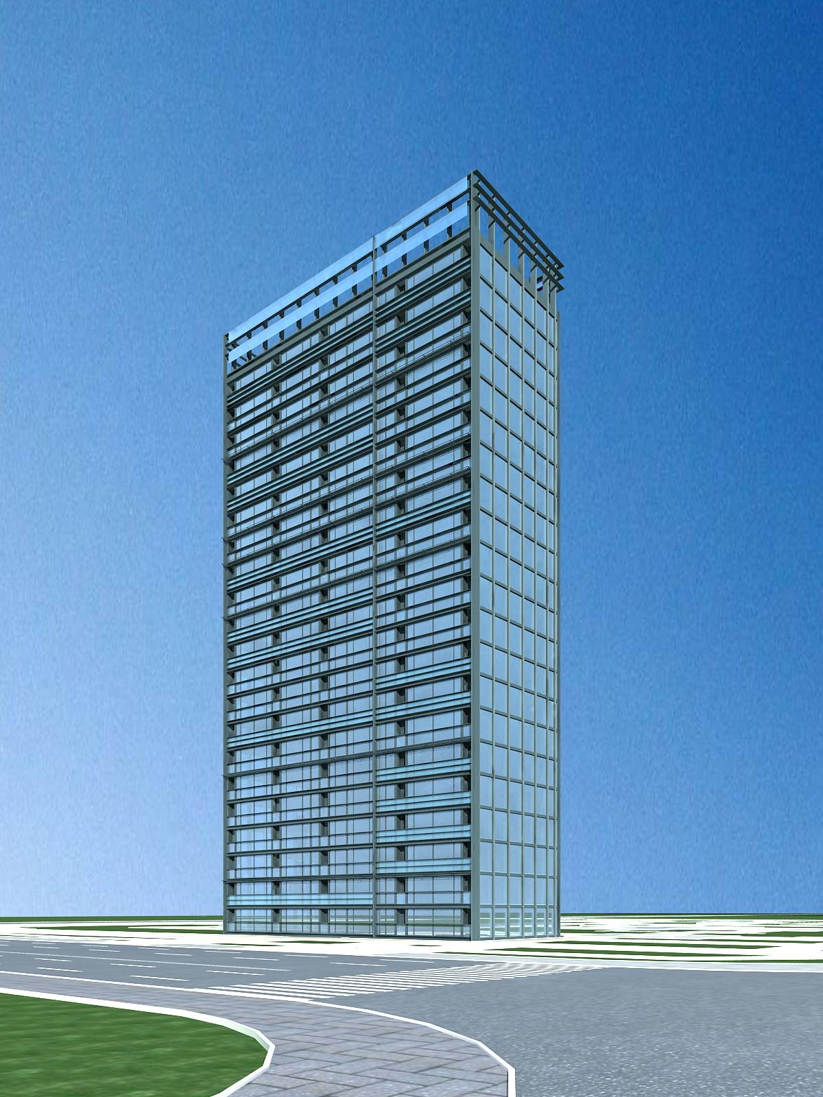 现代高层办公楼