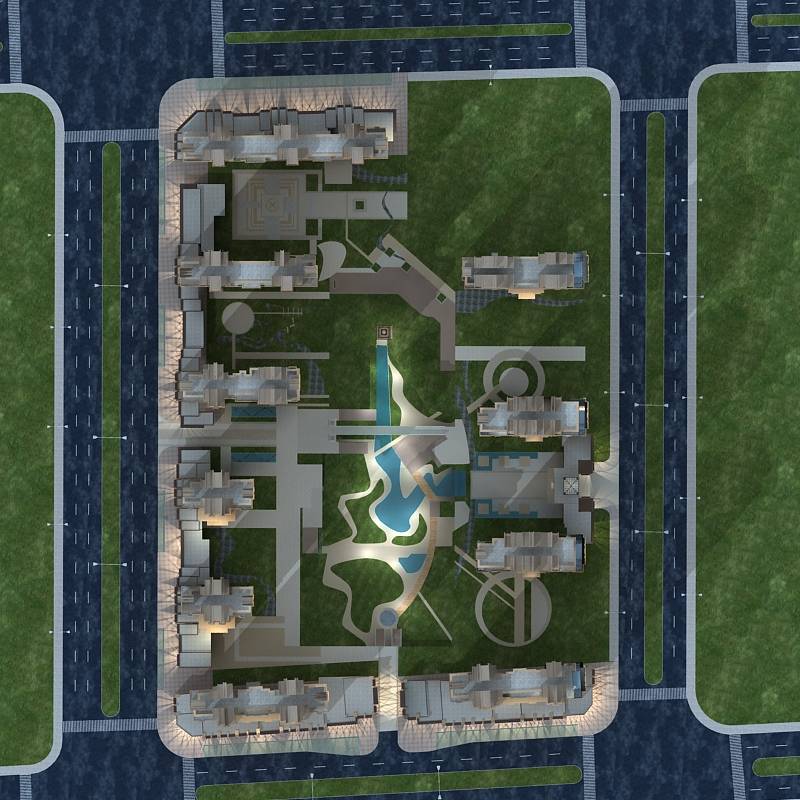 欧式商业住宅小区