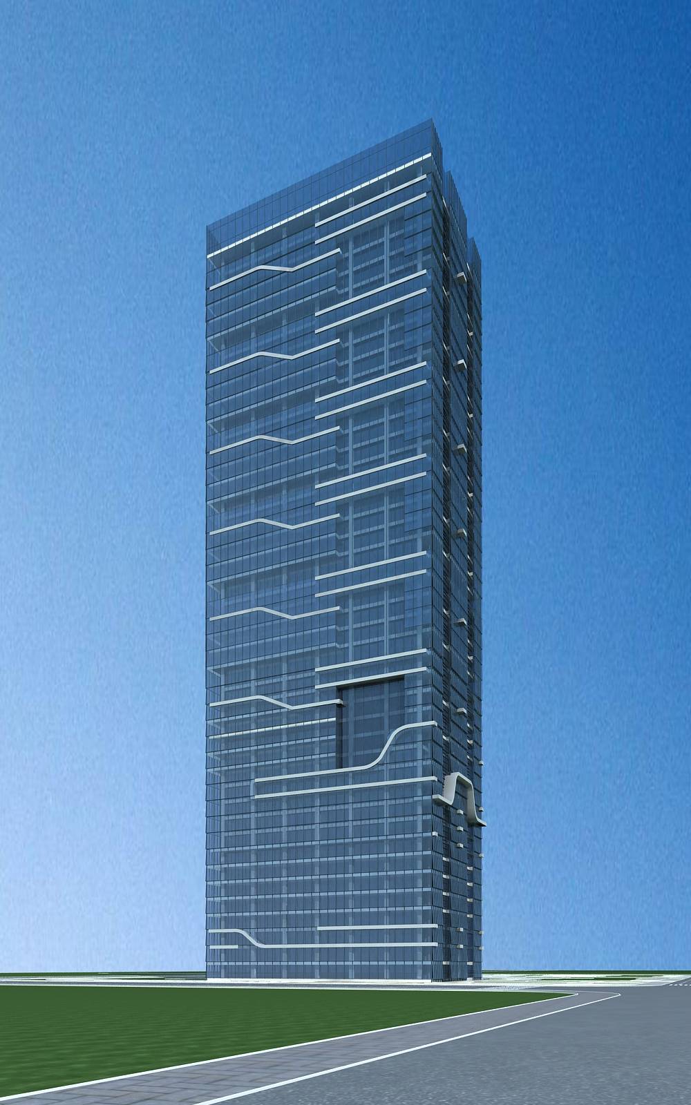 现代高层办公楼