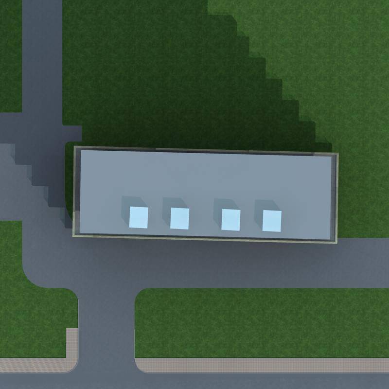 现代多层住宅楼