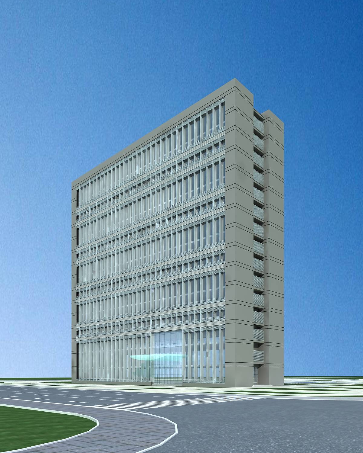 现代高层办公楼