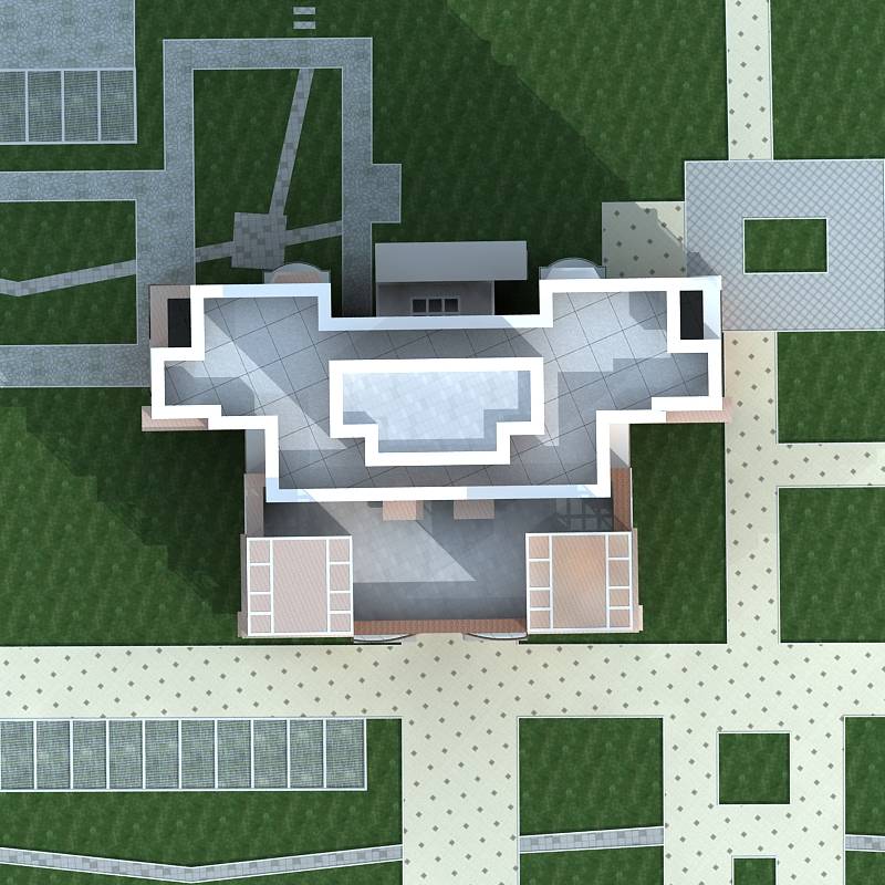 现代高层住宅楼