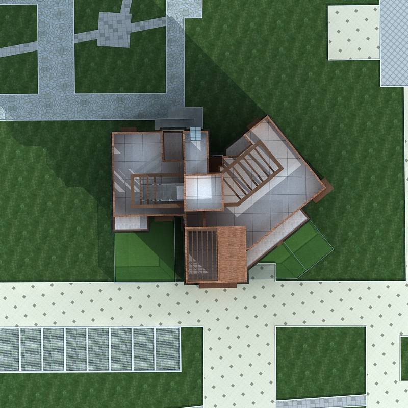 现代高层住宅楼