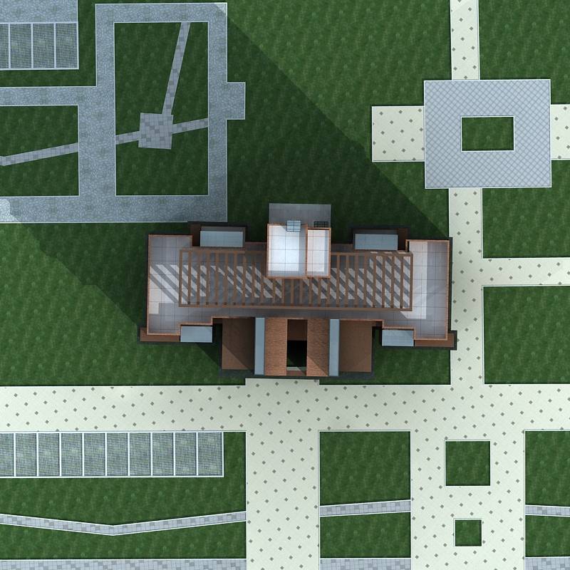 现代高层住宅楼