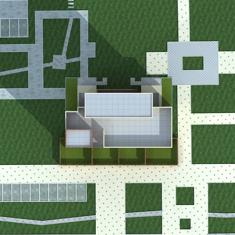 现代高层住宅楼