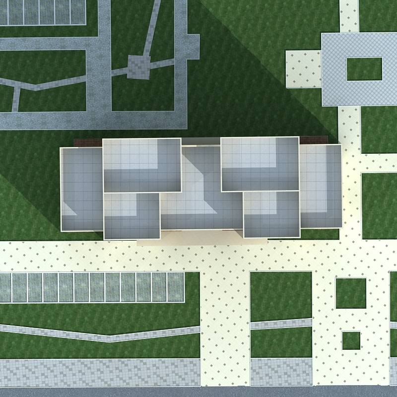 现代高层住宅楼