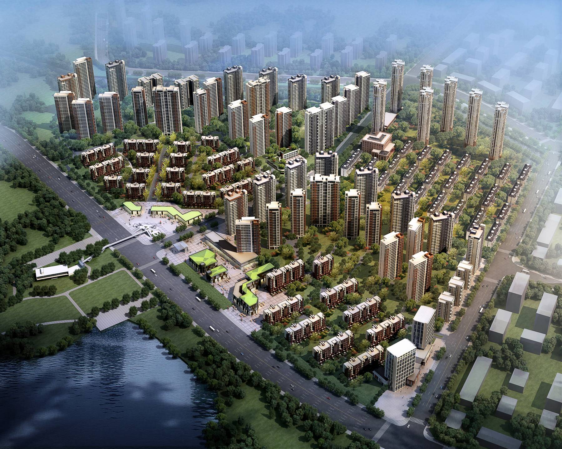 现代商业住宅小区