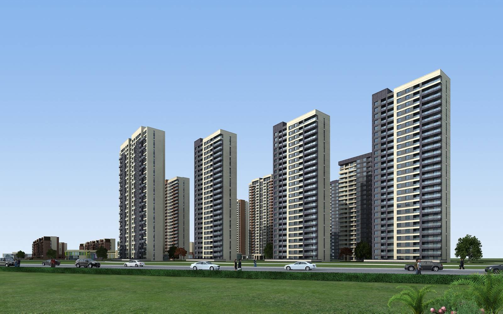 现代商业住宅小区