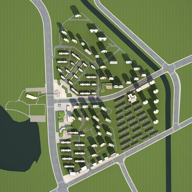 现代商业住宅小区