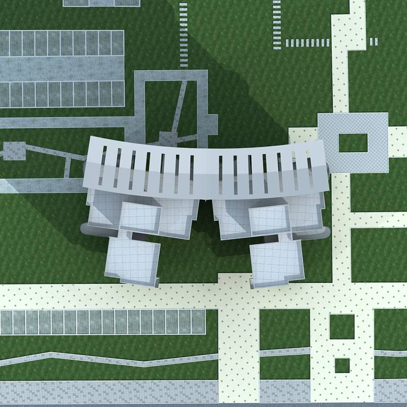 现代高层住宅楼