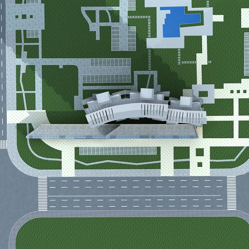 现代高层商业住宅楼