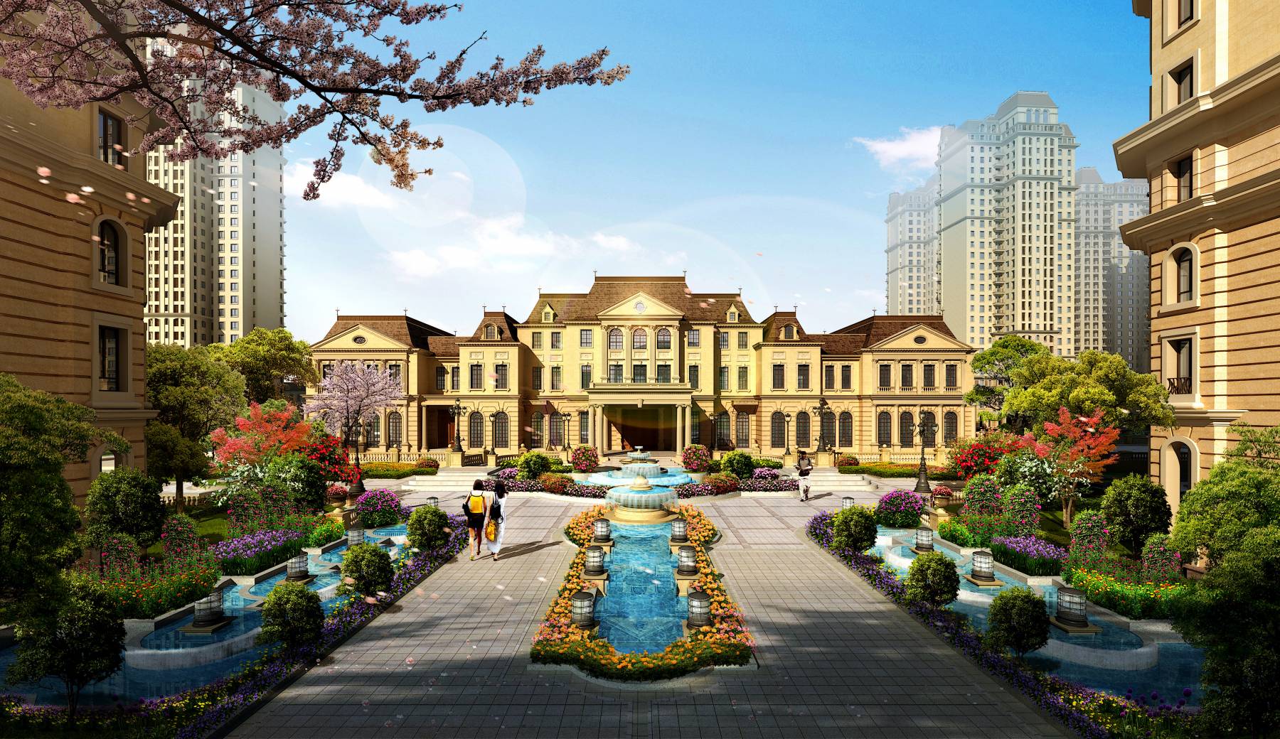 欧式商业住宅小区