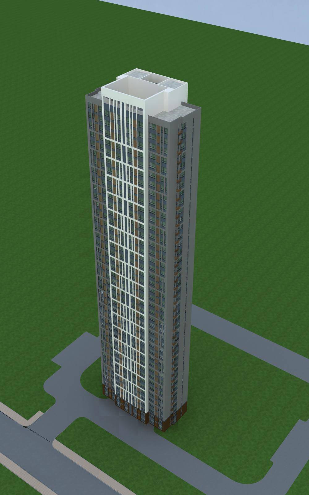 现代超高层住宅楼